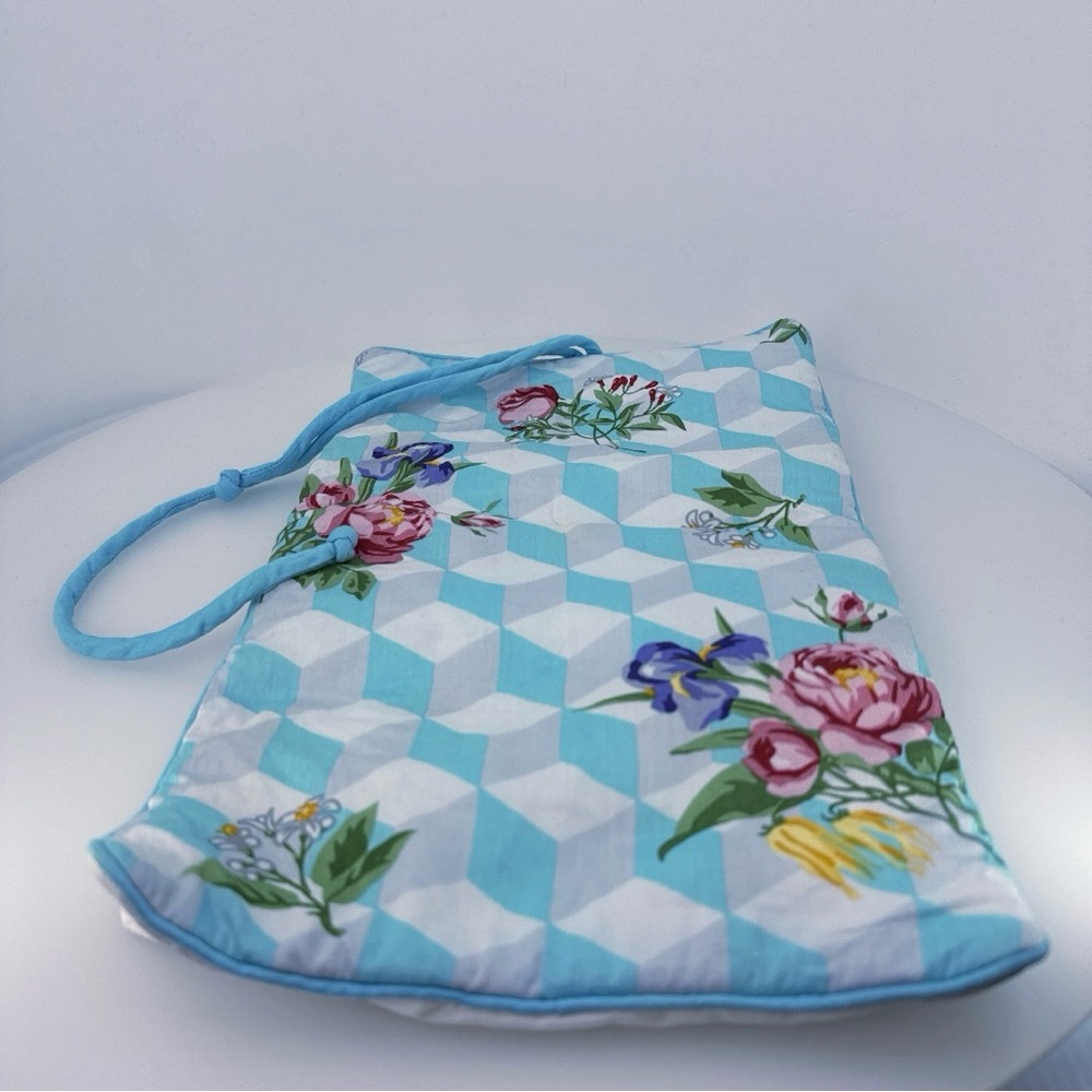 Tiffany & Co. Jewelry Travel Roll Up organizer tote bag storage blue VTG unique